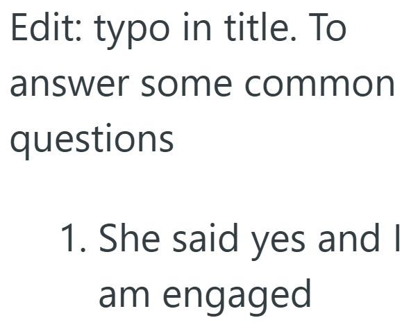 Edit: typo in title. To answer some common questions 1. She said yes and I am engaged