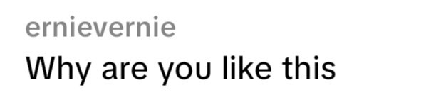 ernievernie Why are you like this