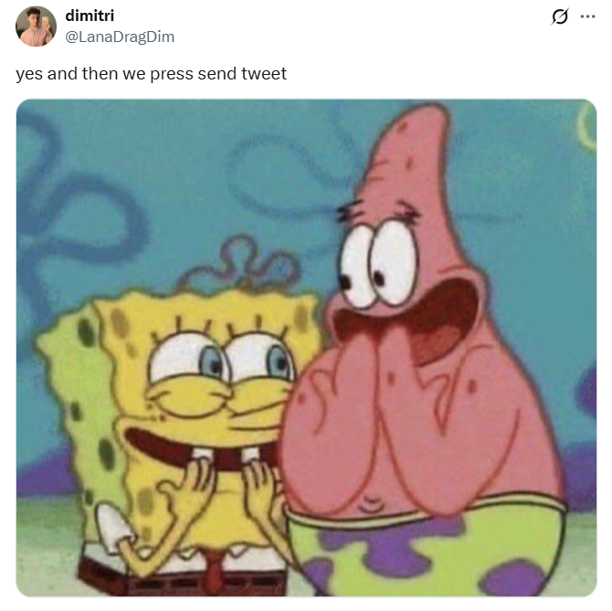 dimitri @LanaDragDim yes and then we press send tweet ...