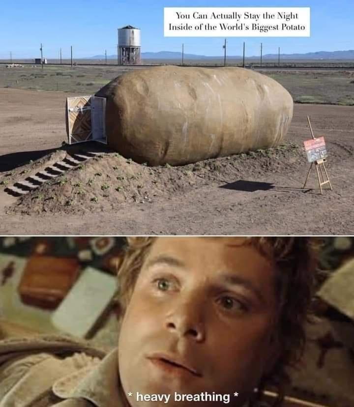 You Can Actually Stay the Night Inside of the World's Biggest Potato * heavy breathing *