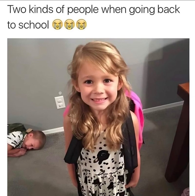 Two kinds of people when going back to school C U