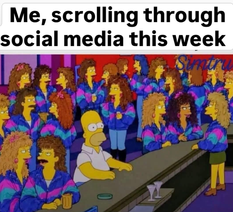 Me, scrolling through social media this week Simtr