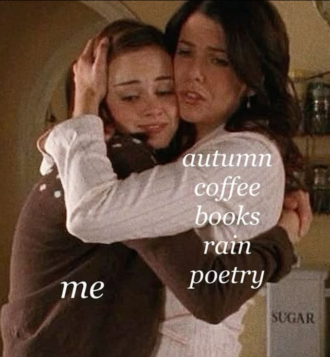 me autumn coffee books rain poetry SUGAR
