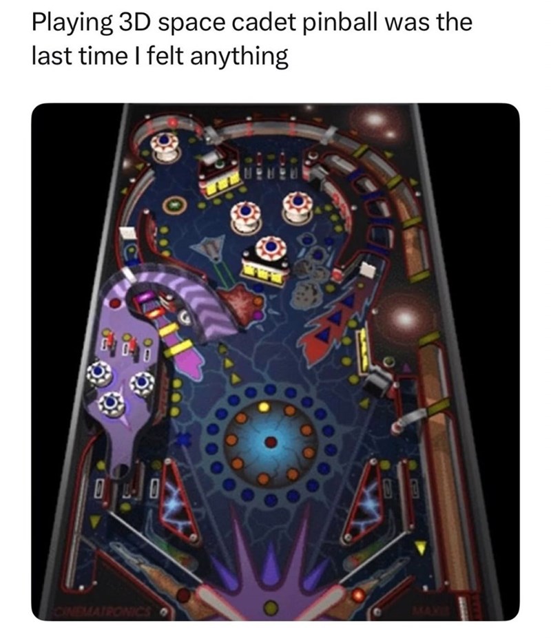 Playing 3D space cadet pinball was the last time I felt anything D CINEMATRONICS
