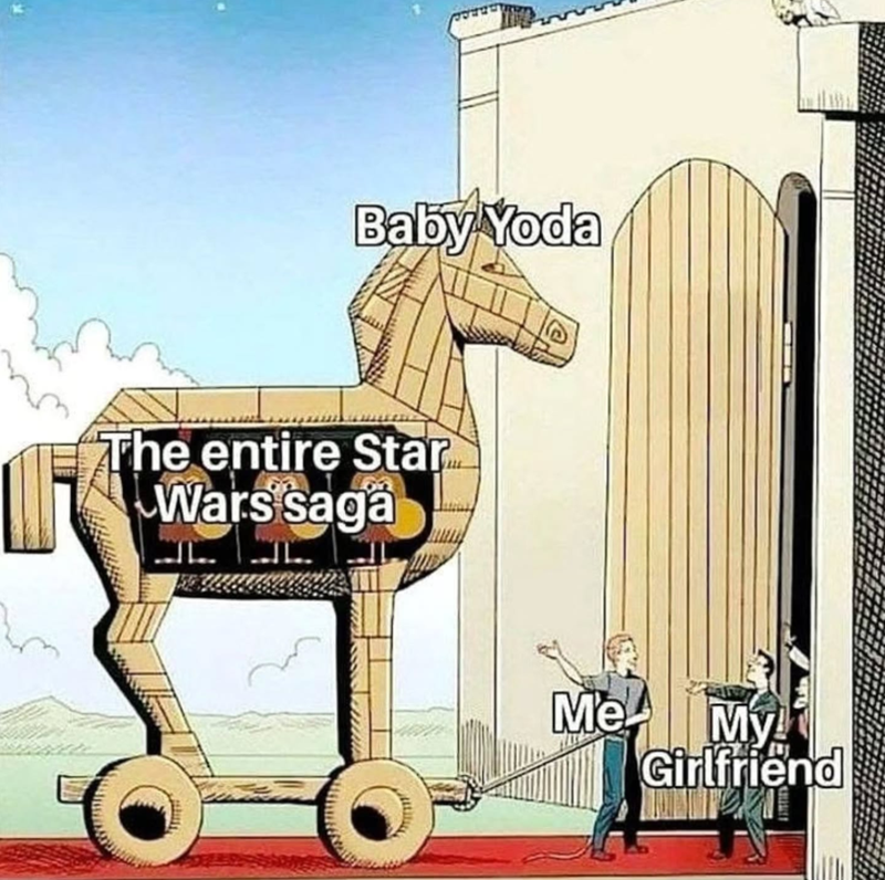 Baby Yoda The entire Star Wars saga Me My! Girlfriend