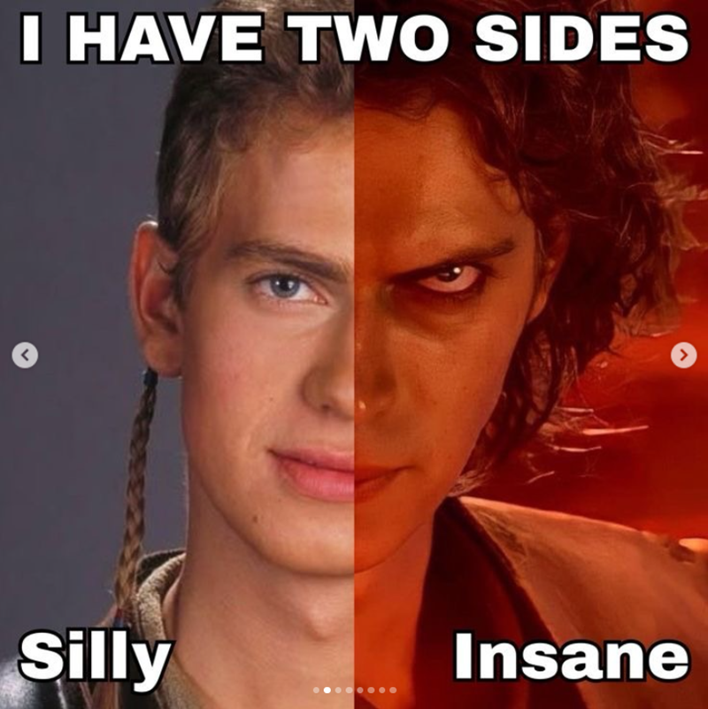 I HAVE TWO SIDES Silly Insane