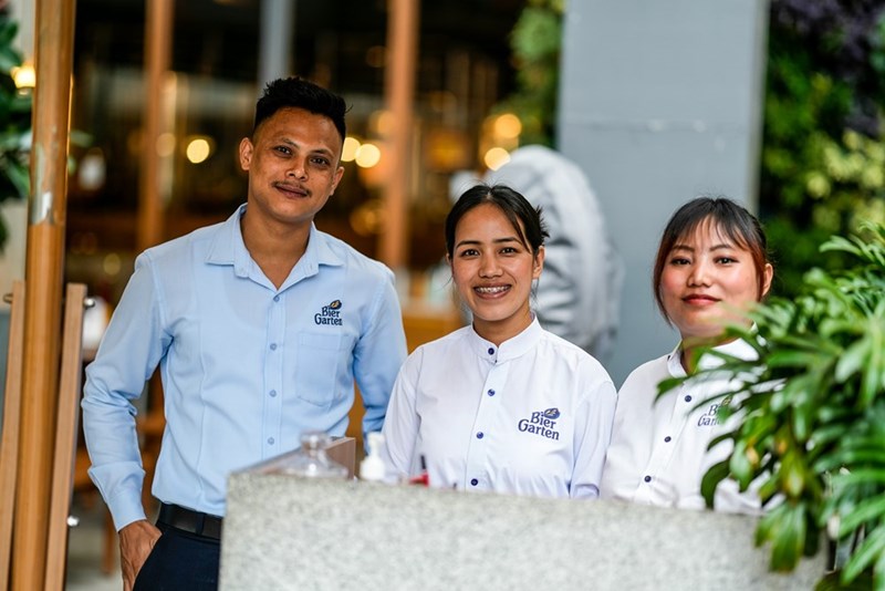Hotel employees waiting for the guests at the hotel. Representation only.