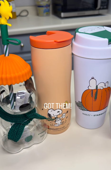 STARBUCKS PEANUS GOT THEM! PEANUTS STARBUC