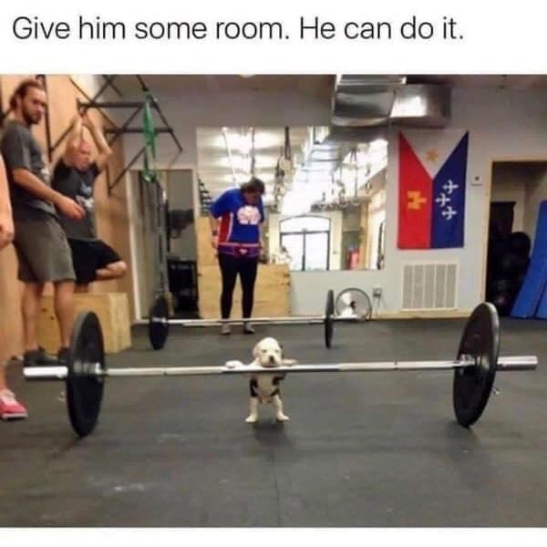 Give him some room. He can do it. M