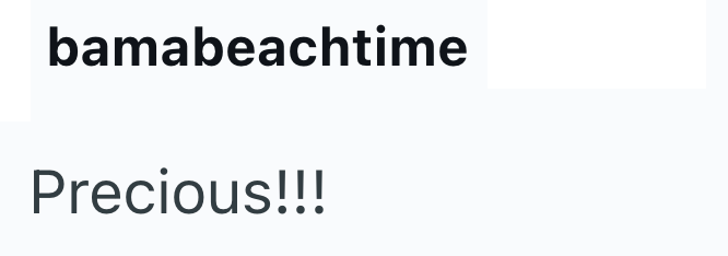 bamabeachtime Precious!!!