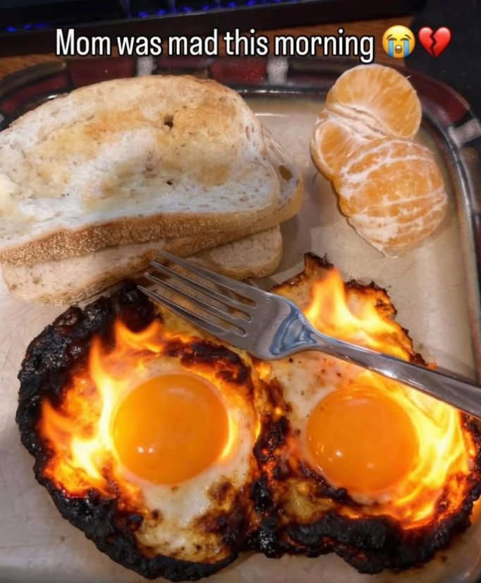 Mom was mad this morning