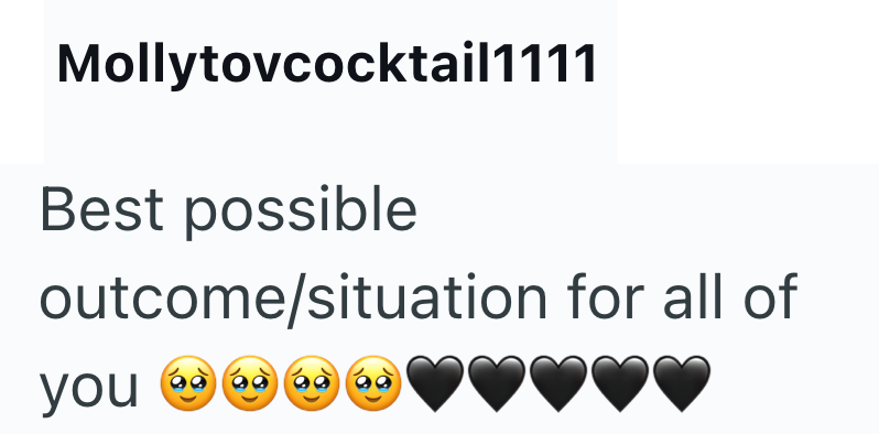Mollytovcocktail1111 Best possible outcome/situation for all of you