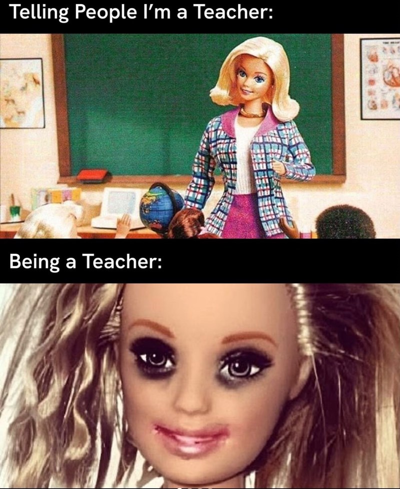 Telling People I'm a Teacher: Being a Teacher: