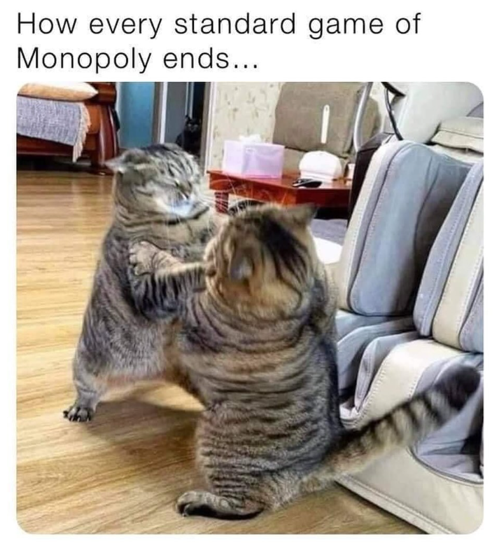 How every standard game of Monopoly ends...