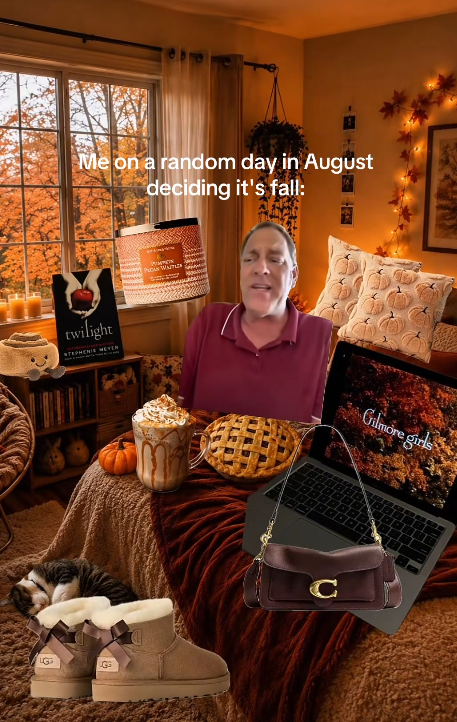 Me on a random day in August deciding it's fall: twilight LGP UGG PUDAN WATLES Gilmore girls