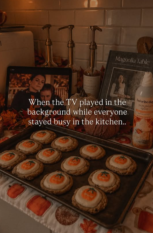 Magnolia Table When the TV played in the background while everyone stayed busy in the kitchen.. favorite day pumpkin spice