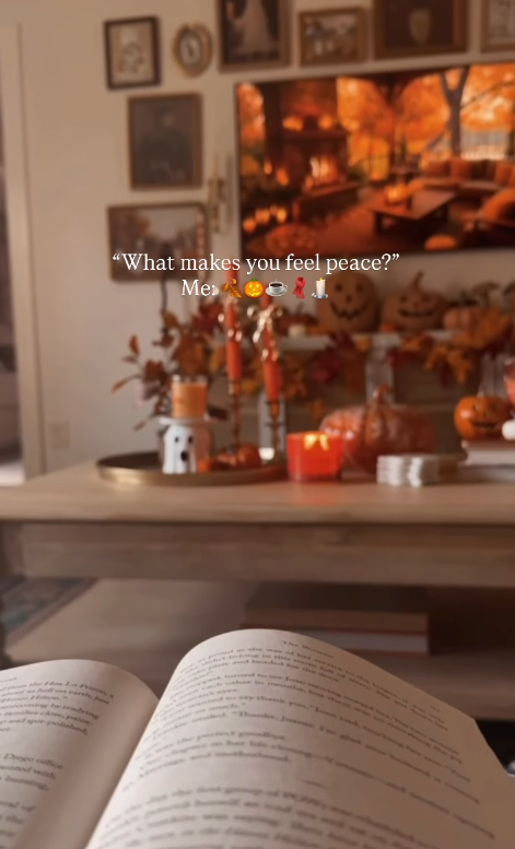 "What makes you feel peace?" Me