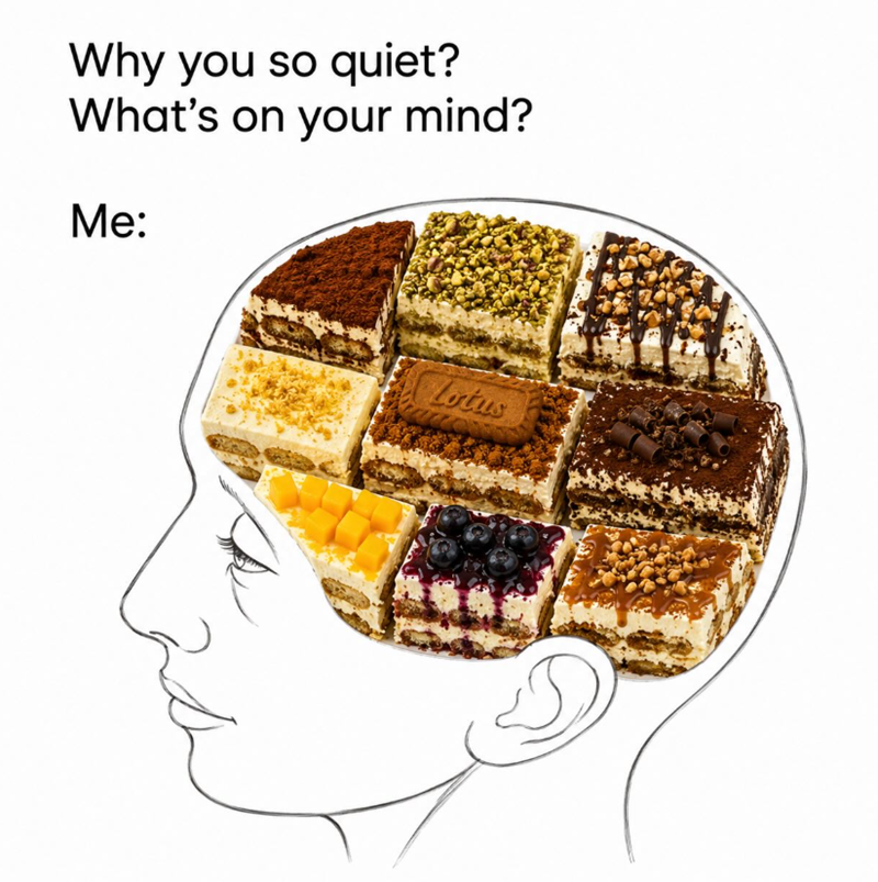 Why you so quiet? What's on your mind? Me: Lotus