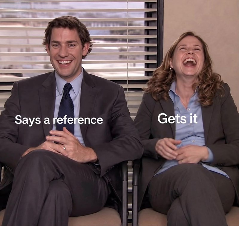 Says a reference Gets it