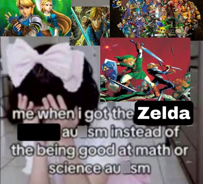 me when i got the Zelda au sm instead of the being good at math or science au sm