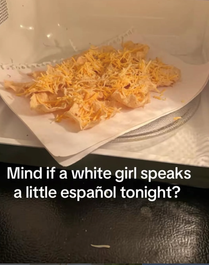 Mind if a white girl speaks a little español tonight?