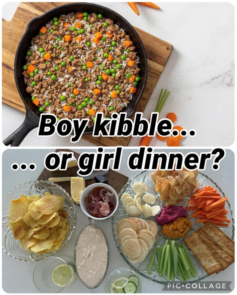 Adobe Stock Adob Boy kibble... or girl dinner? PIC COLLAGE