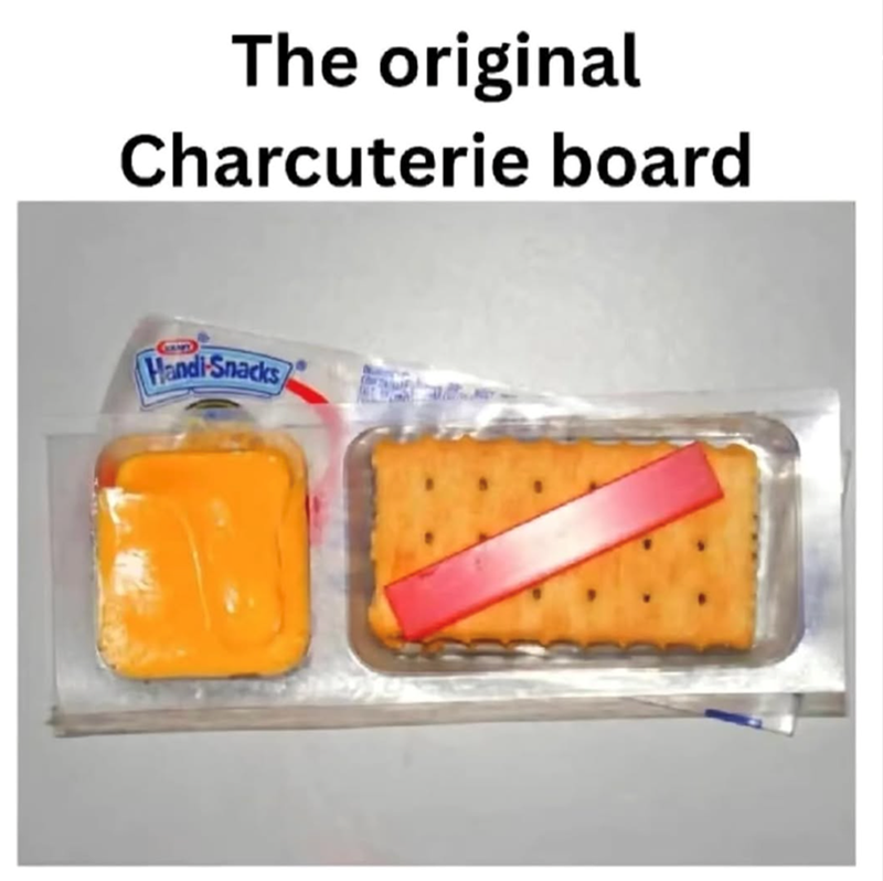 The original Charcuterie board Handi-Snacks