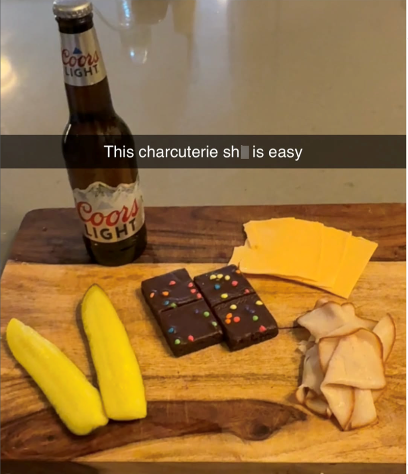 Coors LIGHT This charcuterie sh is easy Coors LIGHT