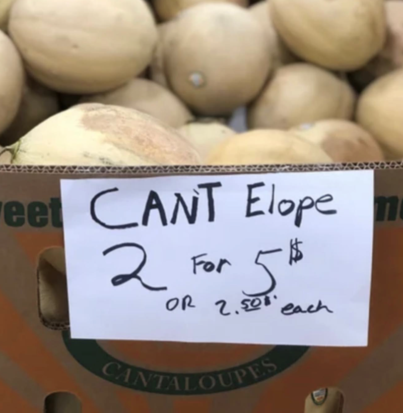 eet CANT Elopem 2 For 5$ OR 2.50 each CANTALOUPES