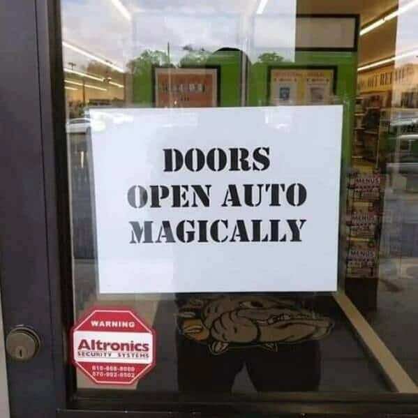 DOORS OPEN AUTO MAGICALLY MANVES WARNING Altronics SECURITY SYSTEMS 010-608-8000 570-902-8502, MANUS