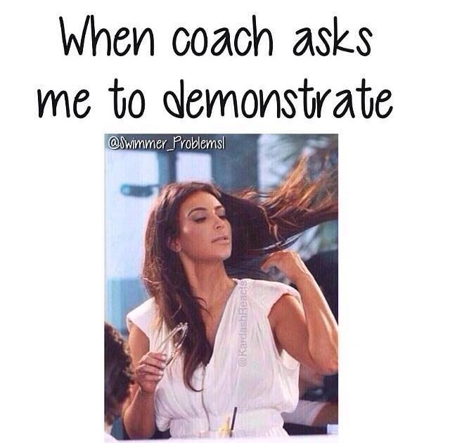 When coach asks me to demonstrate @Swimmer Problems! @KardashReacts