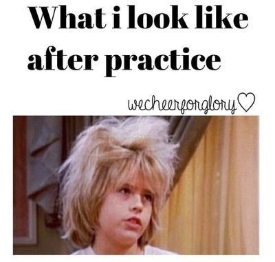 What i look like after practice wecheerforglory