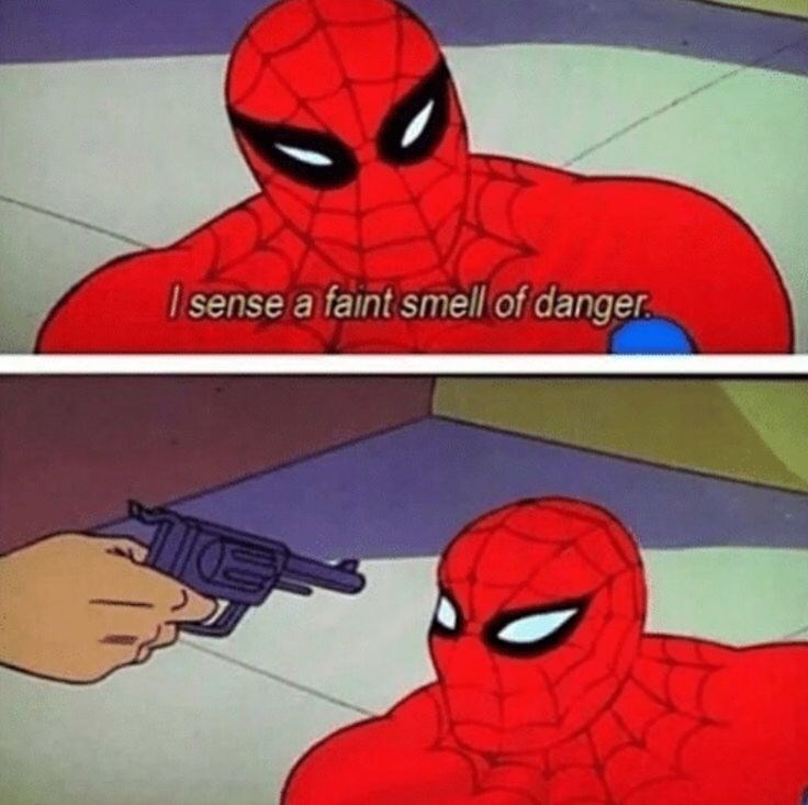 I sense a faint smell of danger.