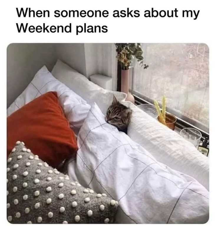 When someone asks about my Weekend plans