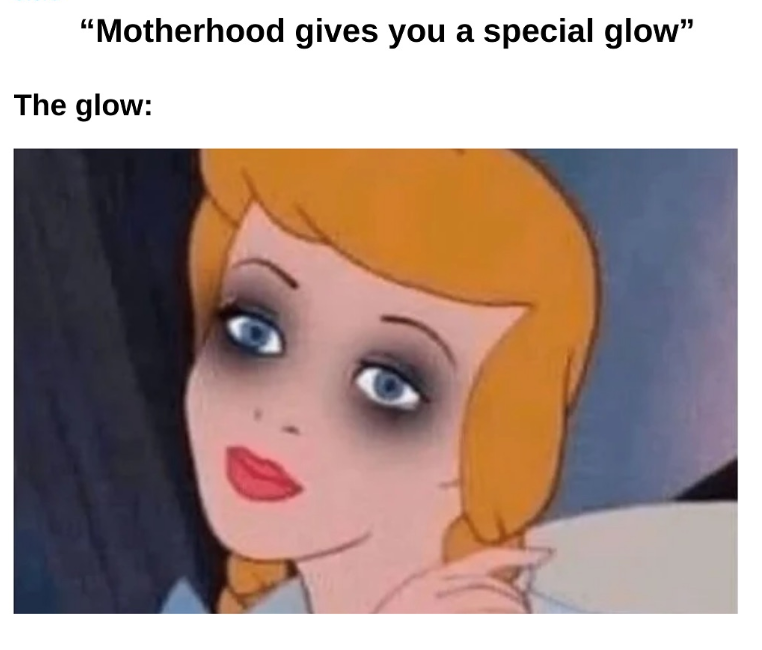 "Motherhood gives you a special glow” The glow: