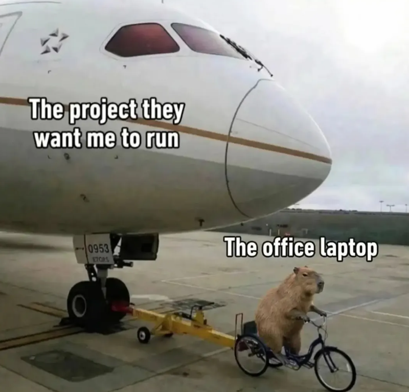 The project they want me to run 0953 ETOPS The office laptop