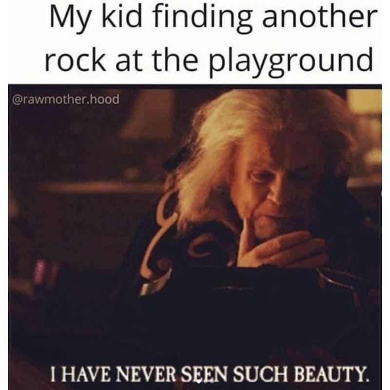 My kid finding another rock at the playground @rawmother.hood I HAVE NEVER SEEN SUCH BEAUTY.