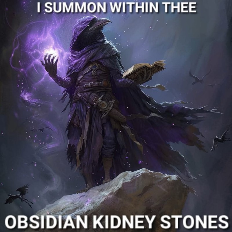 I SUMMON WITHIN THEE OBSIDIAN KIDNEY STONES