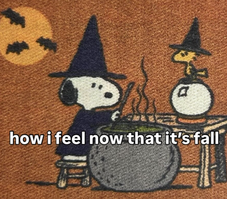 how i feel now that it's fall