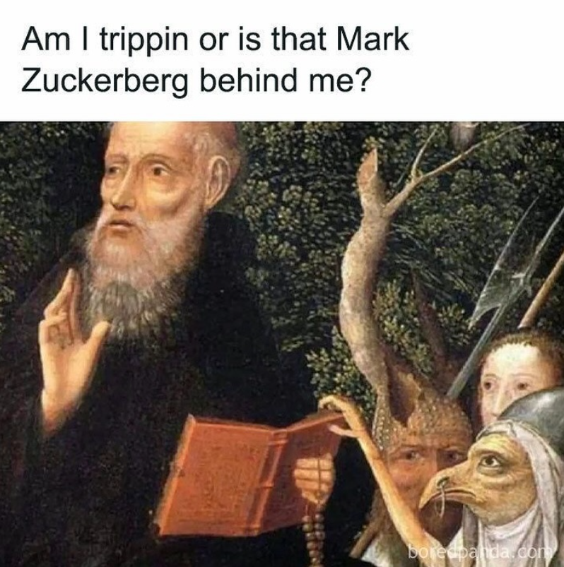 Am I trippin or is that Mark Zuckerberg behind me? boredpanda.com