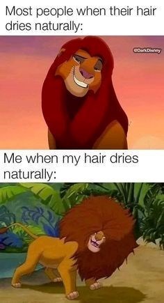 Most people when their hair dries naturally: eDarkDisney Me when my hair dries naturally: