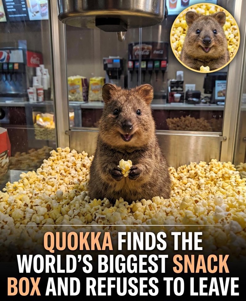 Colla Caca QUOKKA FINDS THE WORLD'S BIGGEST SNACK BOX AND REFUSES TO LEAVE