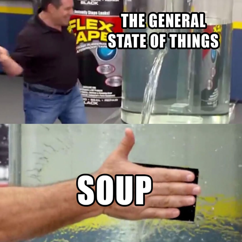 BLACK FLEX THE GENERAL APESTATE OF THINGS SEAL REPAIR LACK SOUP