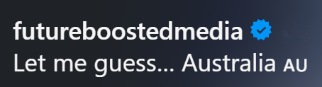 futureboostedmedia Let me guess... Australia Au