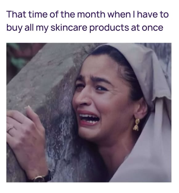That time of the month when I have to buy all my skincare products at once