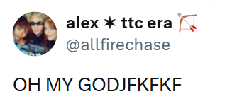 alex ✶ ttc era @allfirechase OH MY GODJFKFKF