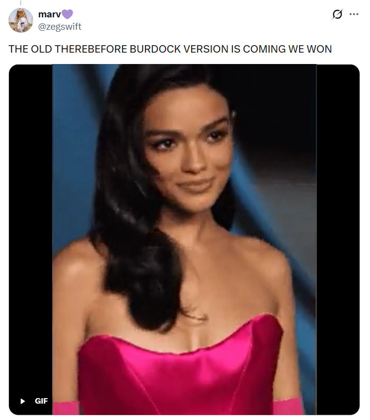 marv @zegswift THE OLD THEREBEFORE BURDOCK VERSION IS COMING WE WON GIF