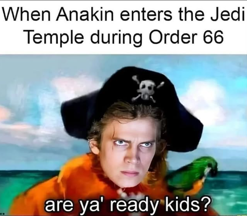 When Anakin enters the Jedi Temple during Order 66 are ya' ready kids?