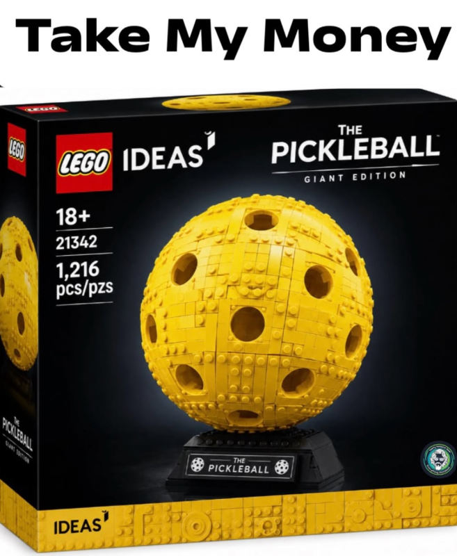 Take My Money LEGO LEGO IDEAS 18+ 21342 1,216 pcs/pzs THE PICKLEBALL GIANT EDITION PICKLEBALL THE PICKLEBALL IDEAS HOTE