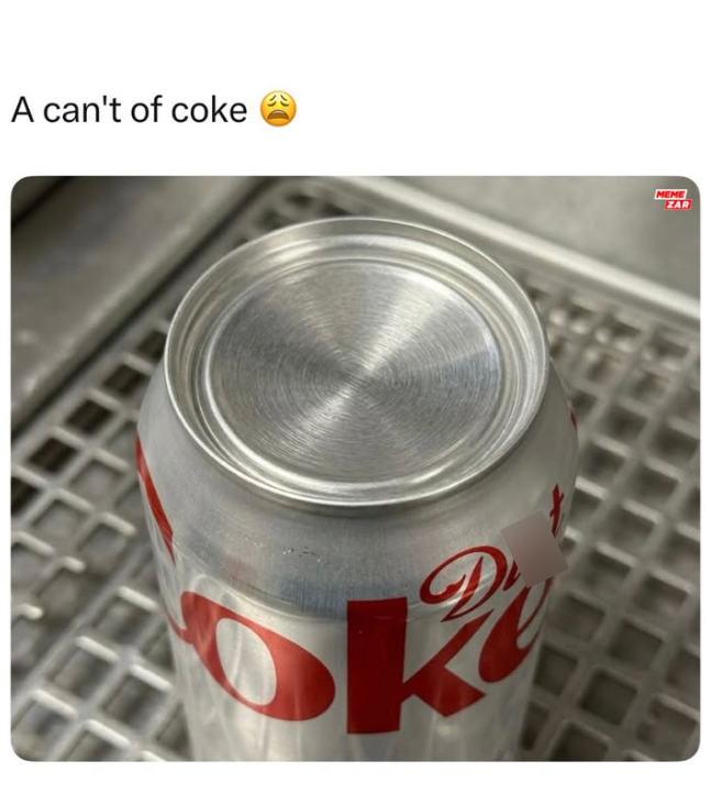 A can't of coke MEME ZAR